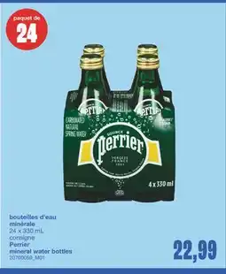 Wholesale Club BOUTEILLES D'EAU MINÉRALE, 24 X 330 ML CONSIGNE offer