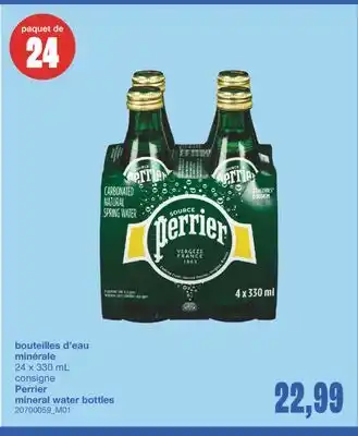 Wholesale Club BOUTEILLES D'EAU MINÉRALE, 24 X 330 ML CONSIGNE offer