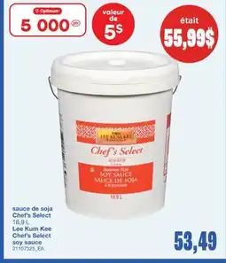Wholesale Club sauce de soja Chef's Select, 18,9 L offer