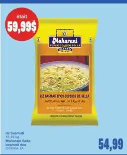 Wholesale Club RIZ BASMATI, 18,18 KG offer