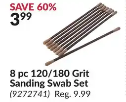 Princess Auto 8 pc 120/180 Grit Sanding Swab Set offer