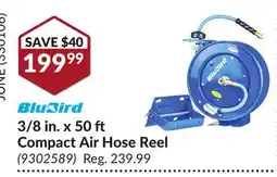 Princess Auto 3/8 in. x 50 ft Compact Air Hose Reel offer