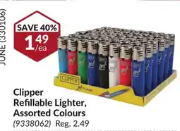 Princess Auto Clipper Refillable Lighter, Assorted Colours offer