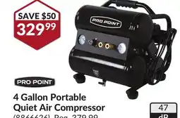 Princess Auto 4 Gallon Portable Quiet Air Compressor offer