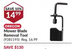 Princess Auto Mower Blade Removal Tool offer