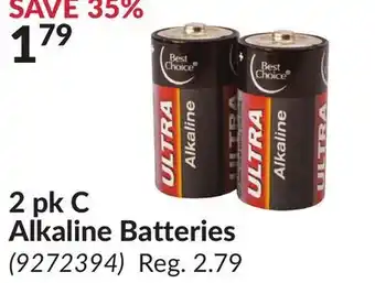 Princess Auto 2 pk C Alkaline Batteries offer