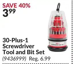 Princess Auto 30-Plus-1 Screwdriver Tool and Bit Set offer