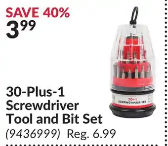 Princess Auto 30-Plus-1 Screwdriver Tool and Bit Set offer