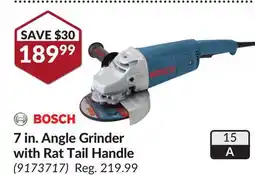 Princess Auto 7 in. Angle Grinder with Rat Tail Handle offer