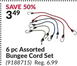 Princess Auto 6 pc Assorted Bungee Cord Set offer