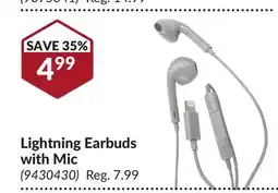 Princess Auto Lightning Earbuds with Mic offer
