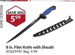Princess Auto 8 in. Filet Knife with Sheath offer