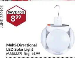 Princess Auto Multi-Directional LED Solar Light offer