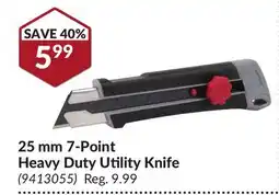 Princess Auto 25 mm 7-Point Heavy Duty Utility Knife offer