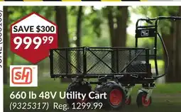 Princess Auto 660 lb 48V Utility Cart offer