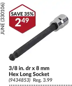 Princess Auto 3/8 in. dr x 8 mm Hex Long Socket offer