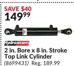 Princess Auto 2 in. Bore x 8 in. Stroke Top Link Cylinder offer