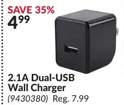 Princess Auto 2.1A Dual-USB Wall Charger offer
