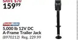 Princess Auto 5,000 lb 12V DC A-Frame Trailer Jack offer