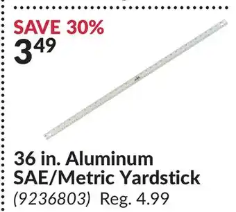 Princess Auto 36 in. Aluminum SAE/Metric Yardstick offer