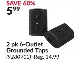 Princess Auto 2 pk 6-Outlet Grounded Taps offer