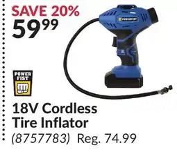Princess Auto 18V Cordless Tire Inflator offer