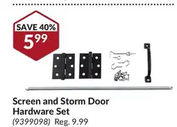 Princess Auto Screen and Storm Door Hardware Set offer