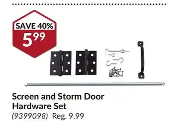 Princess Auto Screen and Storm Door Hardware Set offer
