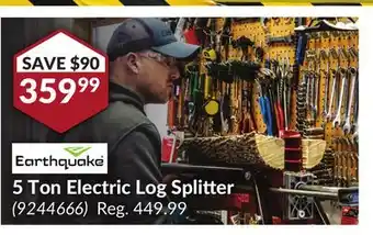Princess Auto 5 Ton Electric Log Splitter offer