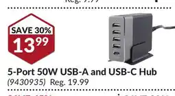 Princess Auto 5-Port 50W USB-A and USB-C Hub offer