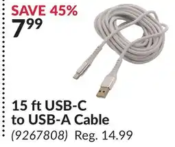 Princess Auto 15 ft USB-C to USB-A Cable offer