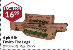 Princess Auto 4 pk 5 lb Enviro Fire Logs offer