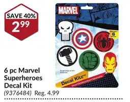 Princess Auto 6 pc Marvel Superheroes Decal Kit offer