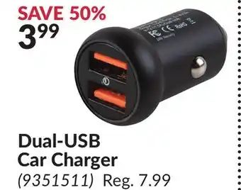 Princess Auto Dual-USB Car Charger offer