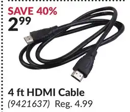 Princess Auto 4 ft HDMI Cable offer