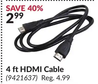 Princess Auto 4 ft HDMI Cable offer