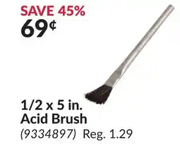 Princess Auto 1/2 x 5 in. Acid Brush offer