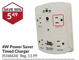 Princess Auto 4W Power Saver Timed Charger offer