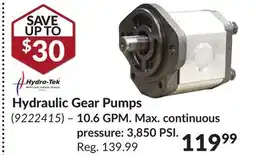 Princess Auto Hydraulic Gear Pumps offer