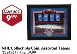 Princess Auto NHL Collectible Coin, Assorted Teams offer
