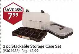 Princess Auto 2 pc Stackable Storage Case Set offer