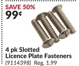 Princess Auto 4 pk Slotted Licence Plate Fasteners offer