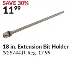 Princess Auto 18 in. Extension Bit Holder offer