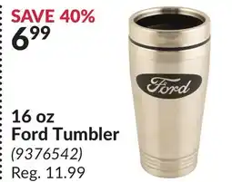 Princess Auto 16 oz Ford Tumbler offer