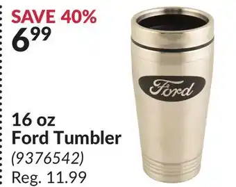 Princess Auto 16 oz Ford Tumbler offer