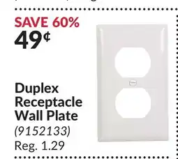 Princess Auto Duplex Receptacle Wall Plate offer