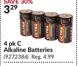 Princess Auto 4 pk C Alkaline Batteries offer