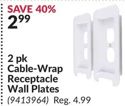 Princess Auto 2 pk Cable-Wrap Receptacle Wall Plates offer
