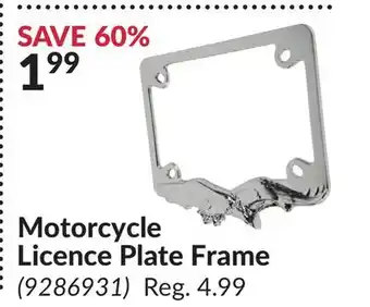 Princess Auto Motorcycle Licence Plate Frame offer