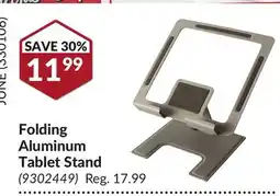Princess Auto Folding Aluminum Tablet Stand offer